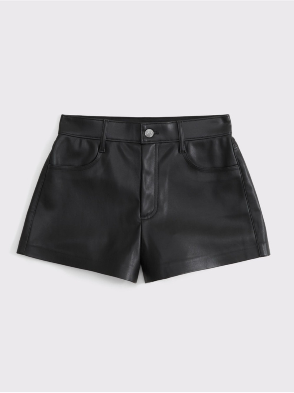 Abercrombie | High Rise Vegan Leather Micro Short